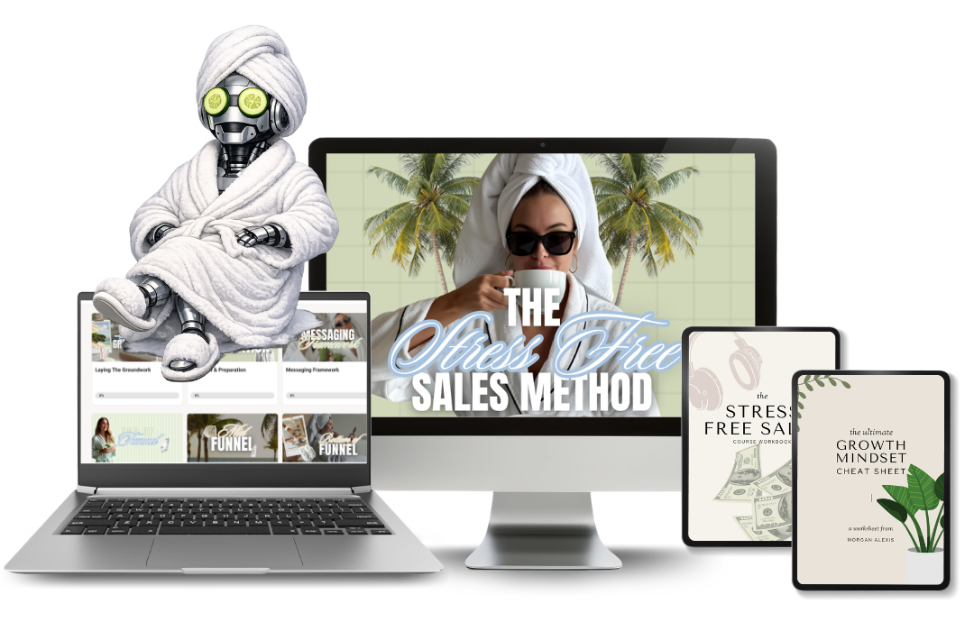 Stress Free Sales program shown across laptop, tablet and phone
